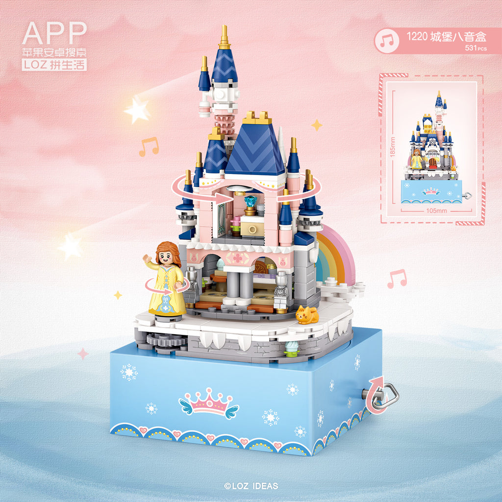 Castillo Musical Box  - Armables con Bloques - Micro Block - LOZ
