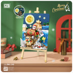 Cuadro Trineo Navideño - Armables con Bloques - Micro Block - LOZ