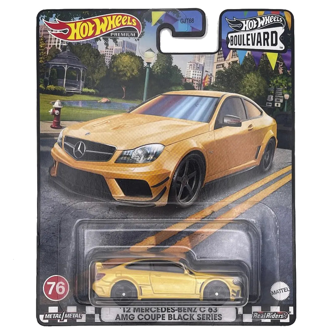 12 Mercedes Benz C63 Amg Coupe Black Series - Boulevard 76 - Hot Wheels