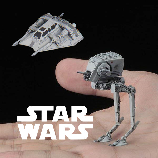VEHICLE MODEL 008 AT-ST & SNOWSPEEDER - Model Kit - Star Wars