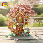 Sakura Tree House - Armables con Bloques - Micro Block - LOZ