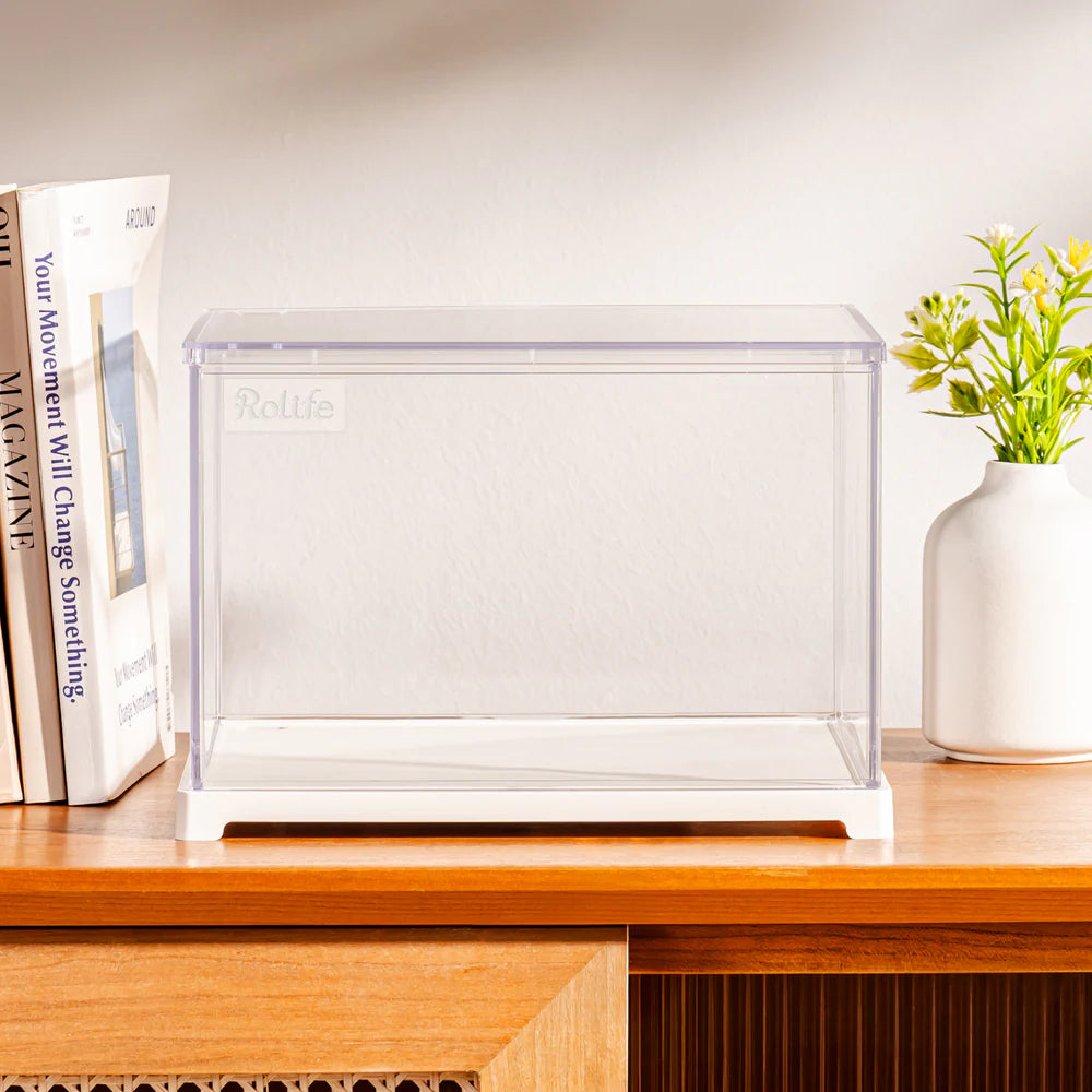 Cubierta Acrilica - DF04L - Caja Exhibidor Crystal Clear Miniature House - 20.5 x 17.7 x 13.7 cm - Rolife