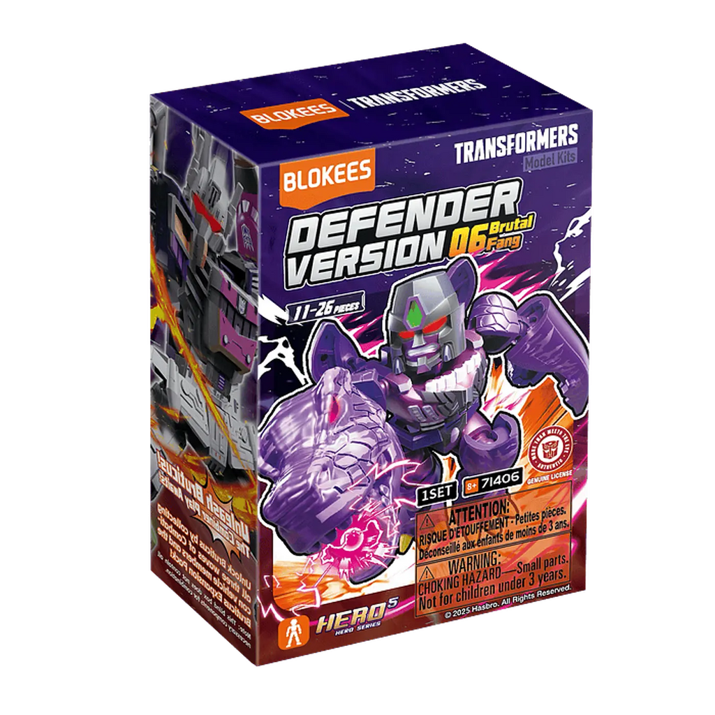 Figura Sorpresa - Transformers Defender Version 06 Brutal Fang - Model Kit - BLOKEES