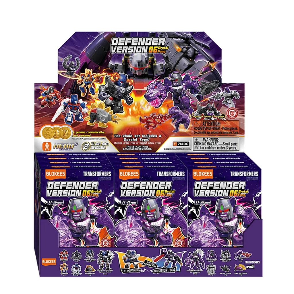 Figura Sorpresa - Transformers Defender Version 06 Brutal Fang - Model Kit - BLOKEES