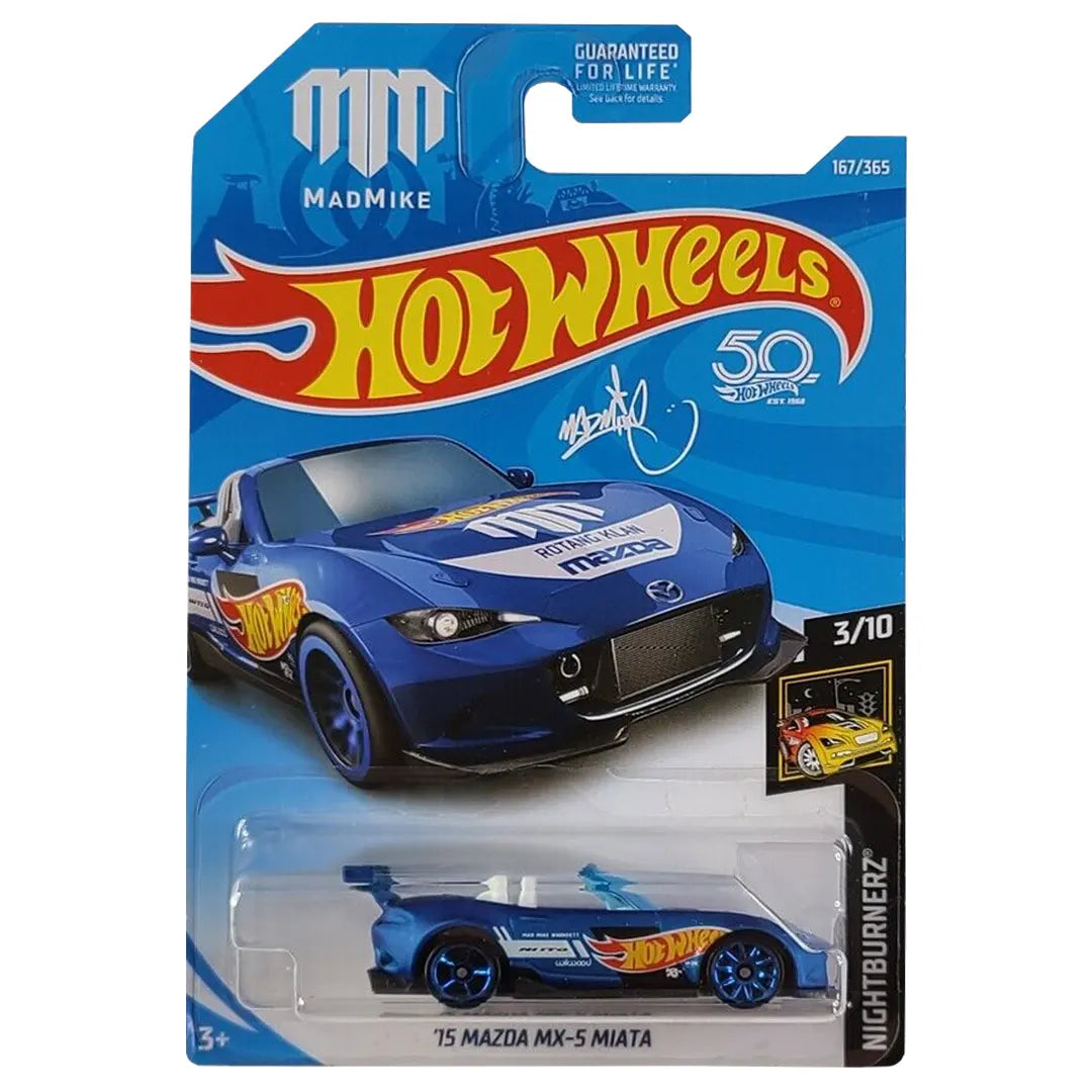 15 Mazda Mx-5 Miata - NightBurnerz 3/10 - Hot Wheels