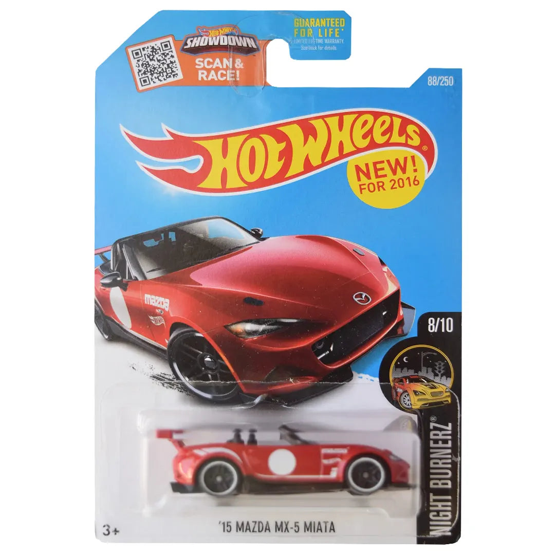 15 Mazda Mx-5 Miata - NightBurnerz 8/10 - Hot Wheels