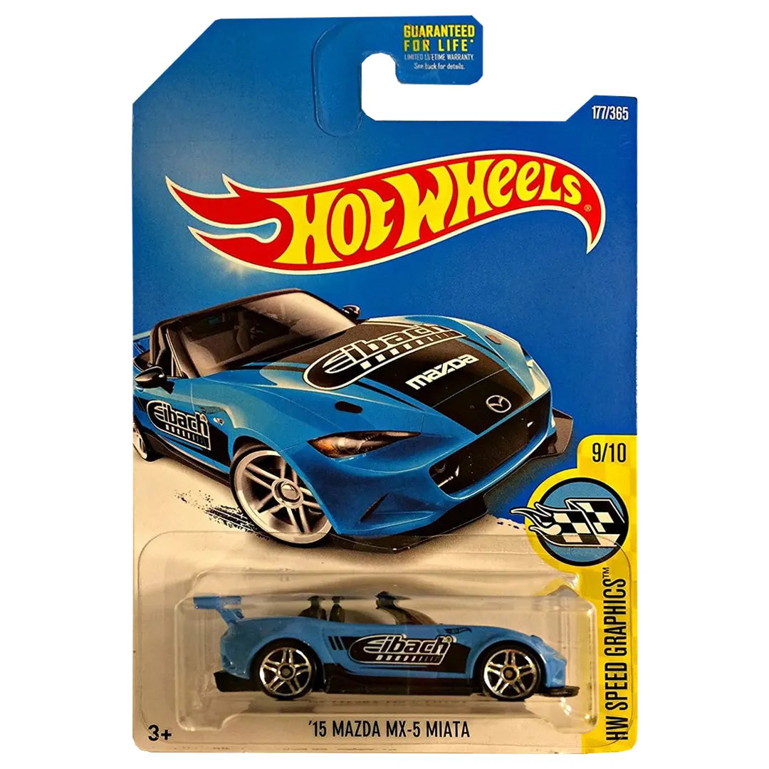15 Mazda Mx-5 Miata - Speed Graphics 9/10 - Hot Wheels
