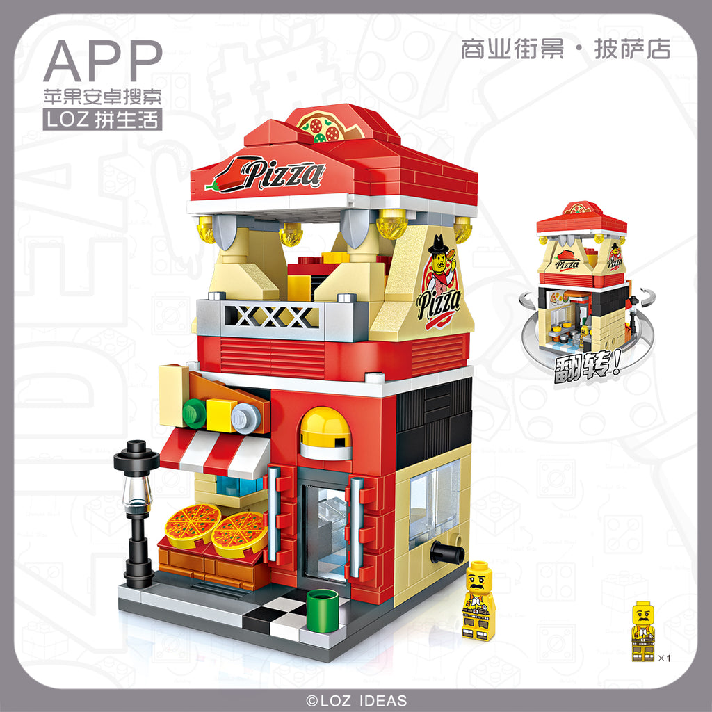 Pizza Shop - Armables con Bloques - Micro Block - LOZ