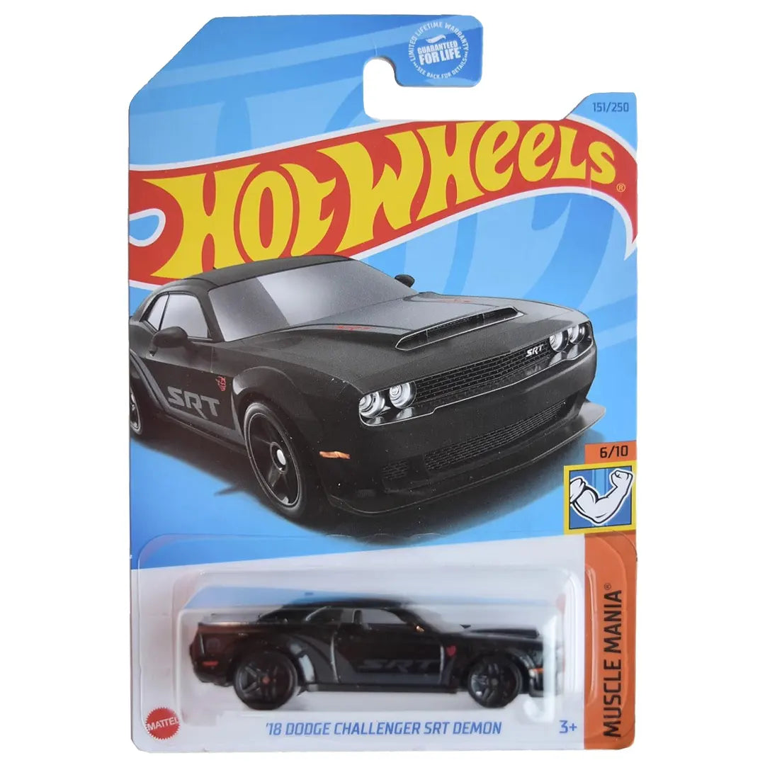 18 Dodge Challenger SRT Demon - Muscle Mania 6/10 - Hot Wheels