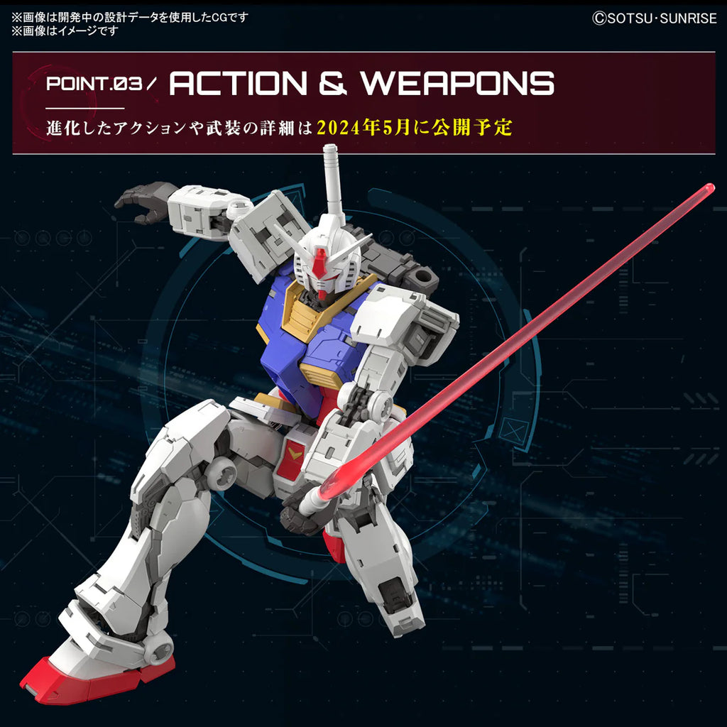 RG 1/144 RX-78-2 GUNDAM Ver.2.0 - Model Kit Articulado - Bandai