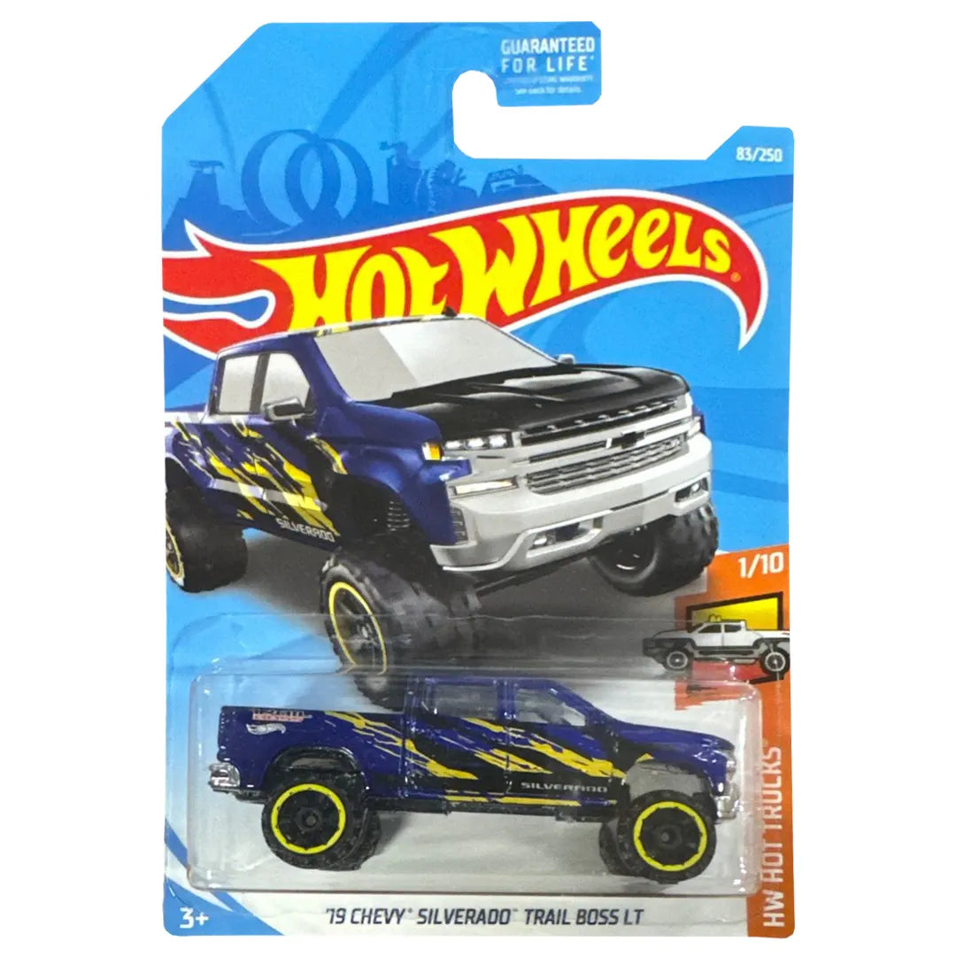 19 Chevy Silverado Trail Boss LT - Hot Trucks 1/10 - Hot Wheels
