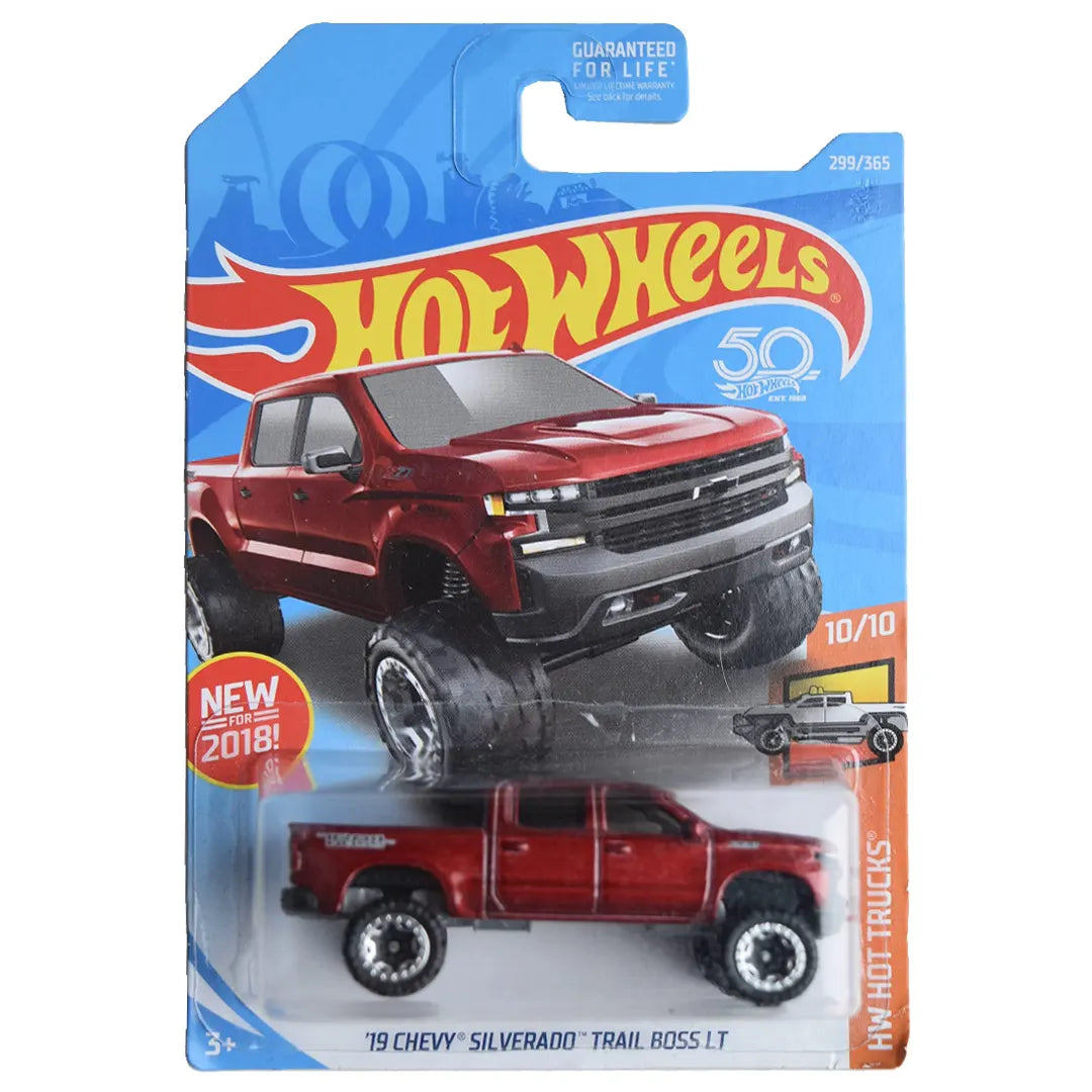 19 Chevy Silverado Trail Boss Lt - Hot Trucks 10/10 - Hot Wheels
