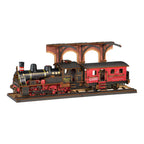 Locomotora y Estación - Steam Journey - Rompecabezas 3D - Maqueta de Madera Rolife