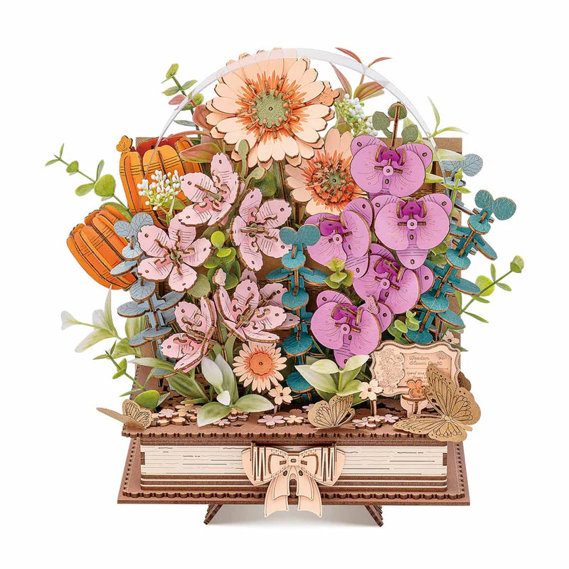 Wooden Blooming Book - Maqueta de Madera Robotime