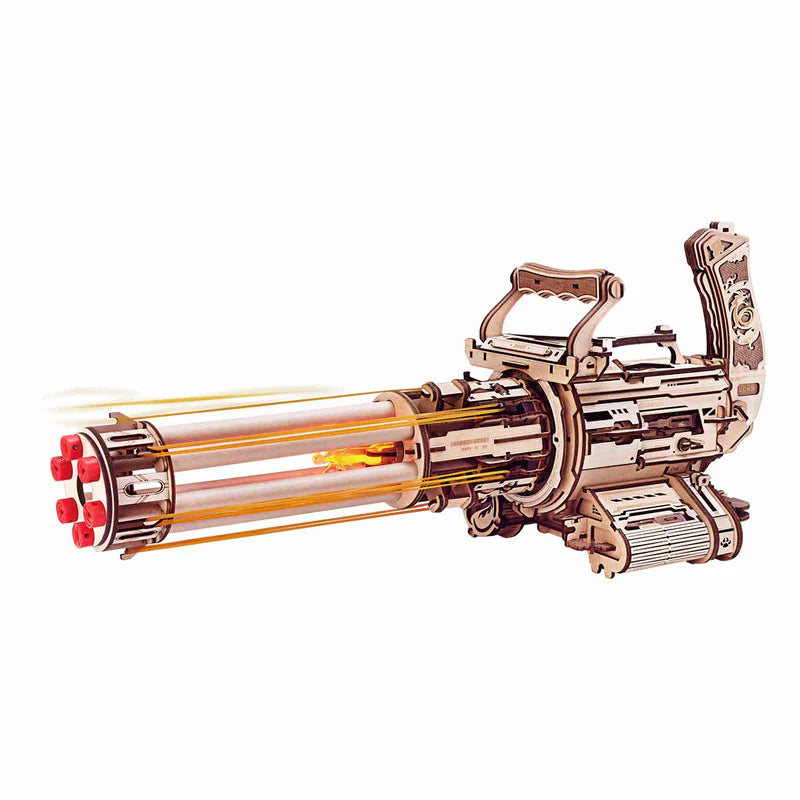 Rotating-Barrel Machine Gun - Maqueta 3D en Madera 3D - ROKR