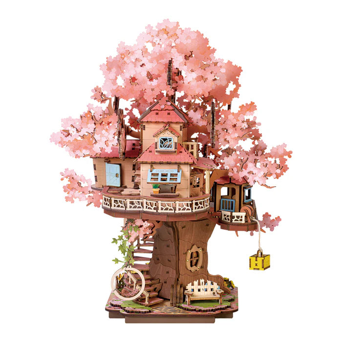 Sakura Tree House - Rompecabezas 3D - Maqueta de Madera Rolife