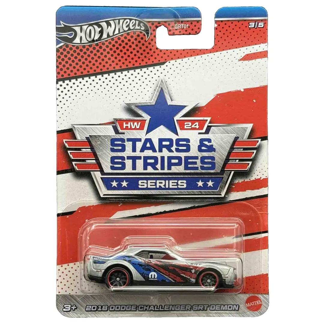 2018 Dodge Challenger Srt Demon - Stars & Stripes 3/5 - Hot Wheels