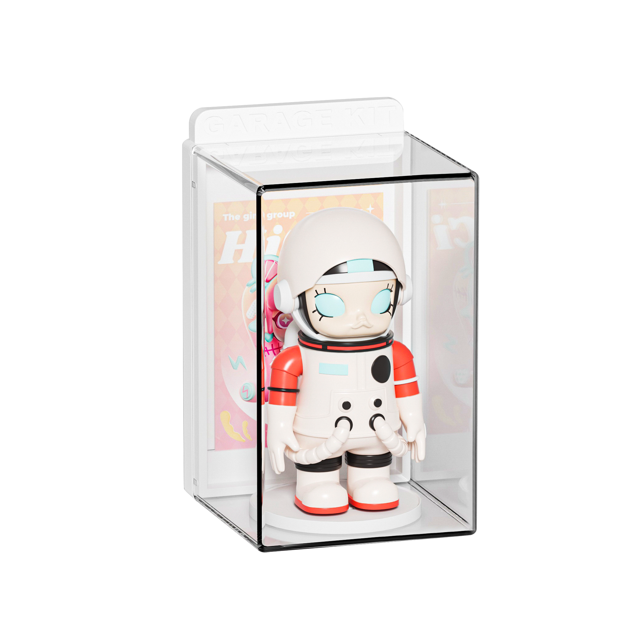 Cubierta Acrilica Pequeña - 7.3 x 7.8 x 12 cm - Caja Exhibidora Apilable Individual