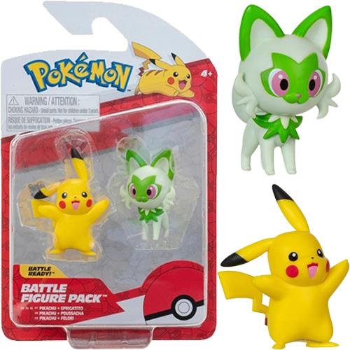 Pikachu y Sprigatito - Figura Pokemon  - Jazwares