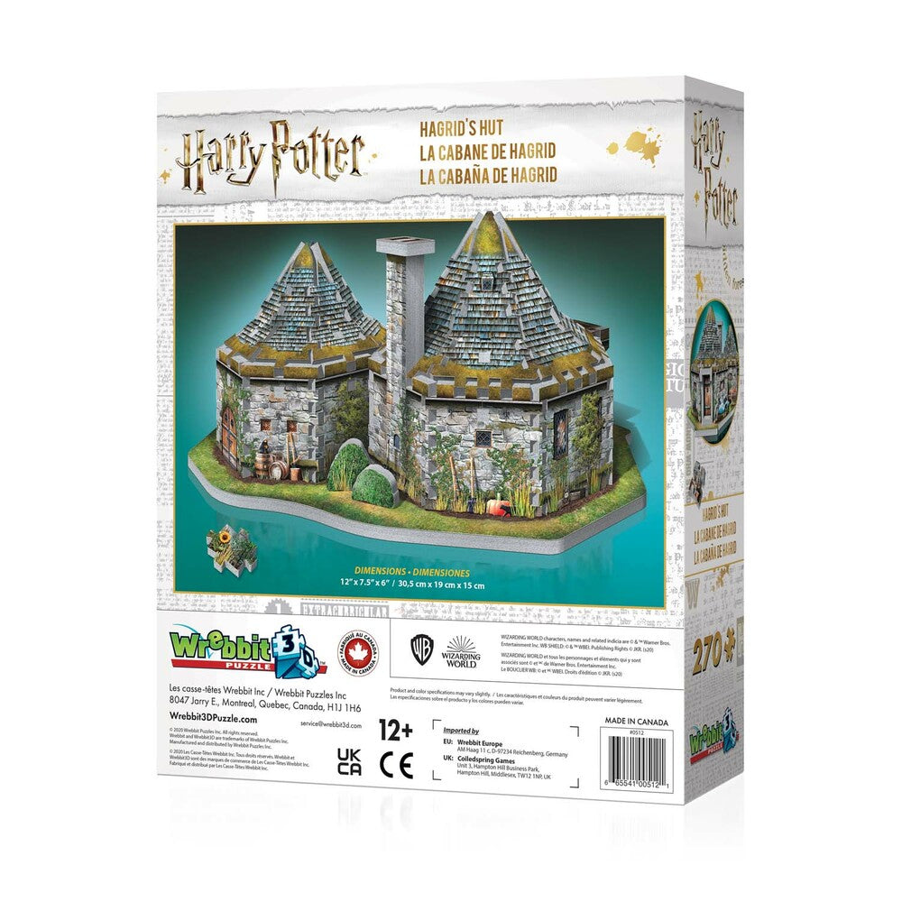 HAGRID'S HUT - Harry Potter - Wrebbit Rompecabezas 3D