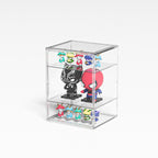 Cubierta Acrilica - Caja Exhibidora - Grande - Multibandeja de Apertura Vertical - 30 x 25 x 40cm