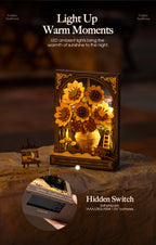 Golden Sunflower - Rompecabezas 3D - Maqueta de Madera ROWOOD