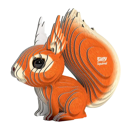 Ardilla - Puzzle 3D de Cartón - Eugy Dodoland