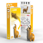 Llama - Puzzle 3D de Cartón - Eugy Dodoland
