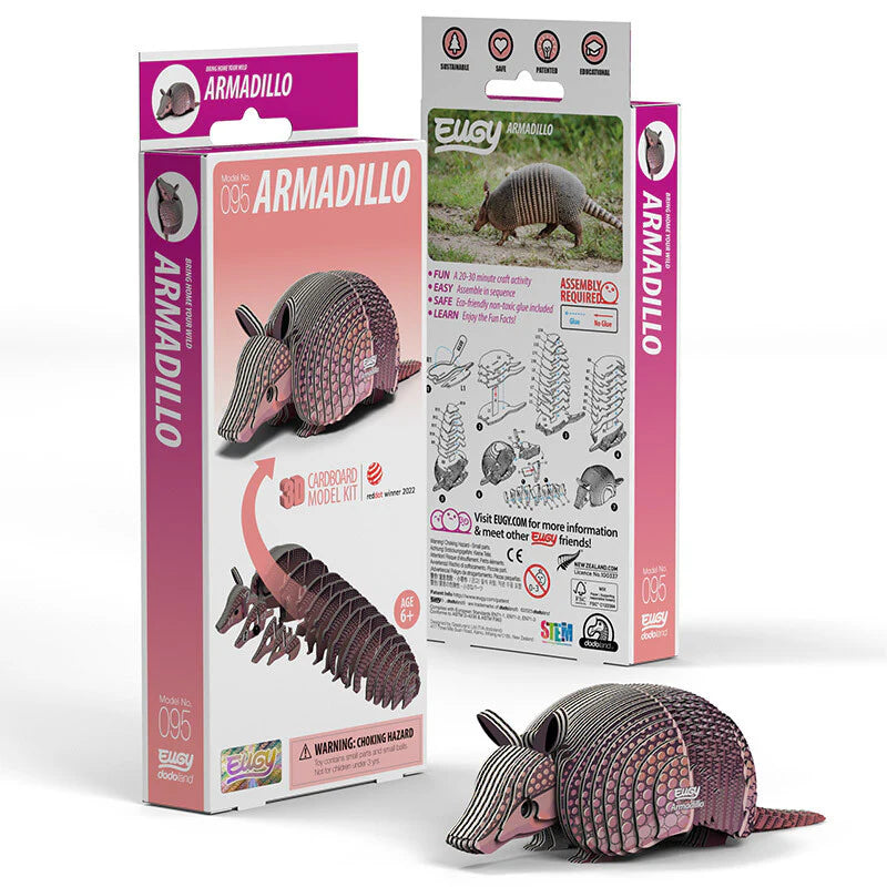 Armadillo - Puzzle 3D de Cartón - Eugy Dodoland
