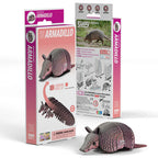Armadillo - Puzzle 3D de Cartón - Eugy Dodoland