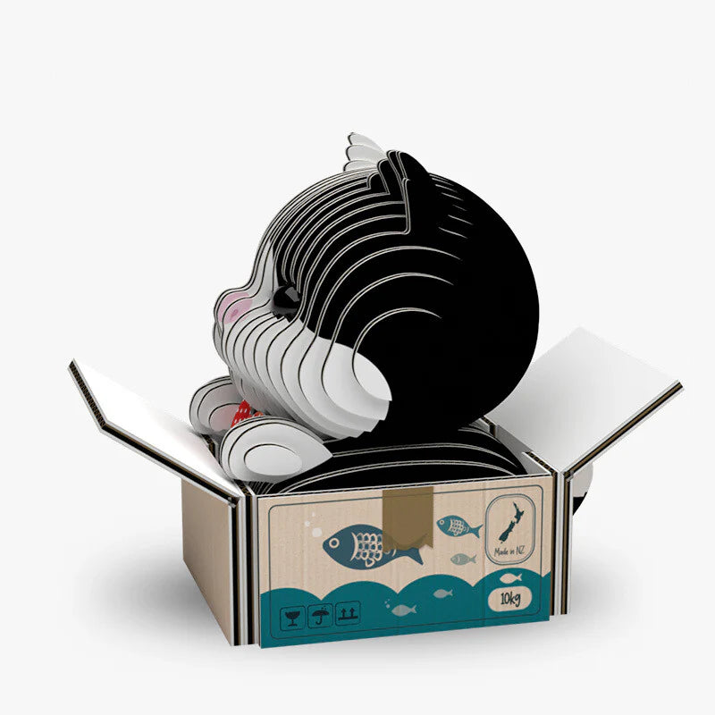 Cat Tuxedo - Puzzle 3D de Cartón - Eugy Dodoland