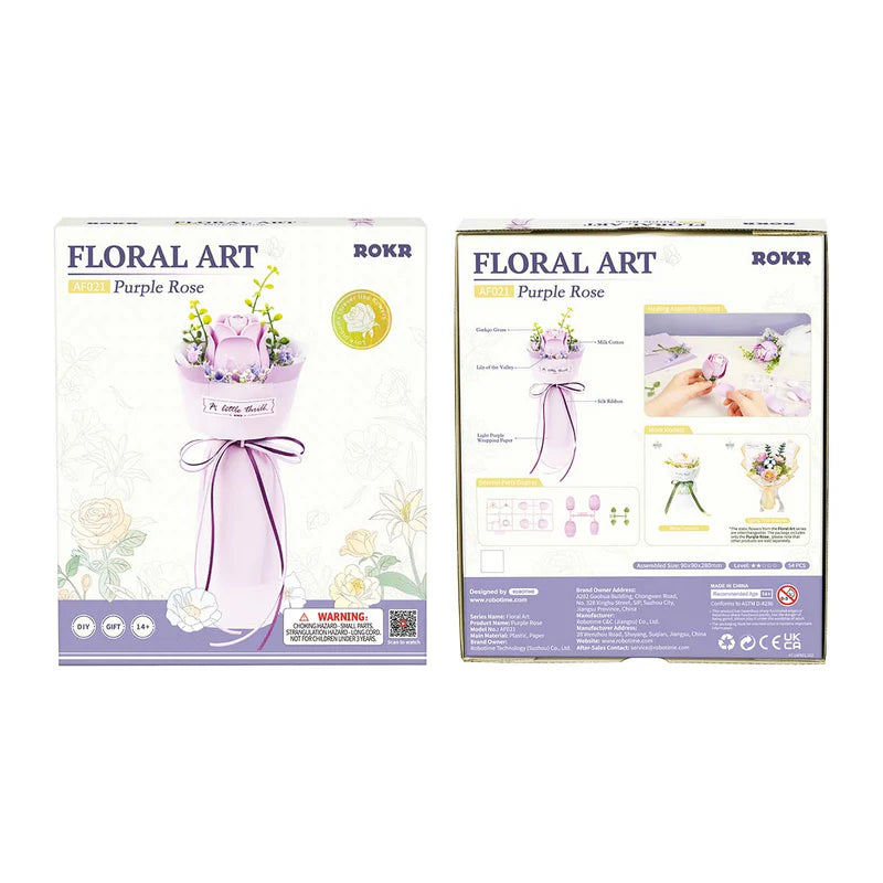 Ramo de Flores Purple Rose - Maqueta Armable - ROKR