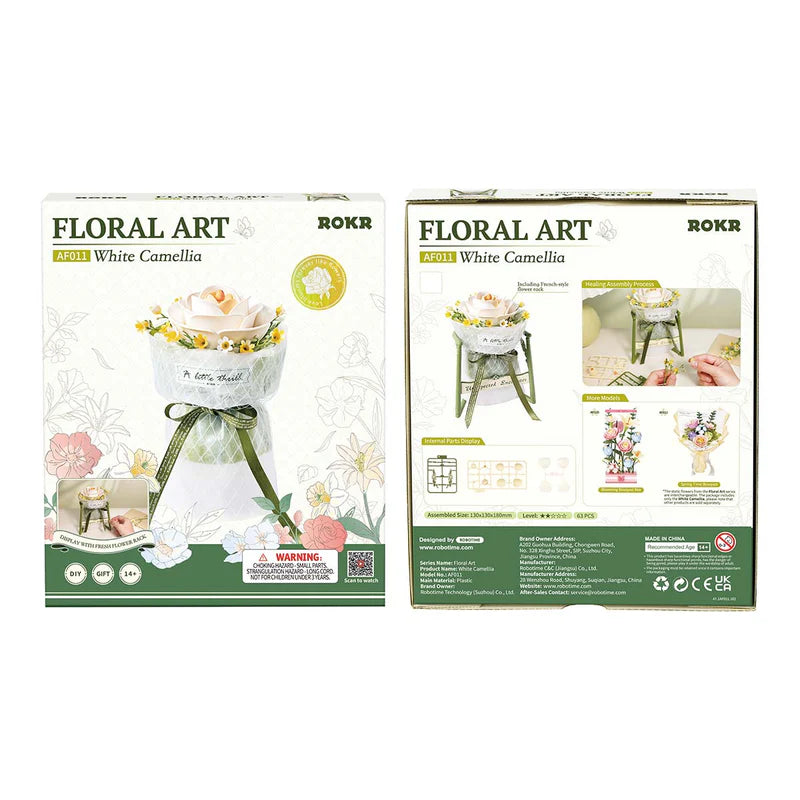 Ramo de Flores White Camellia - Maqueta Armable - ROKR