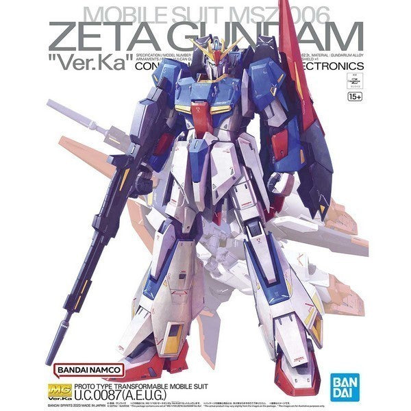 MG 1/100 ZETA GUNDAM Ver.Ka - Model Kit Articulado - Bandai