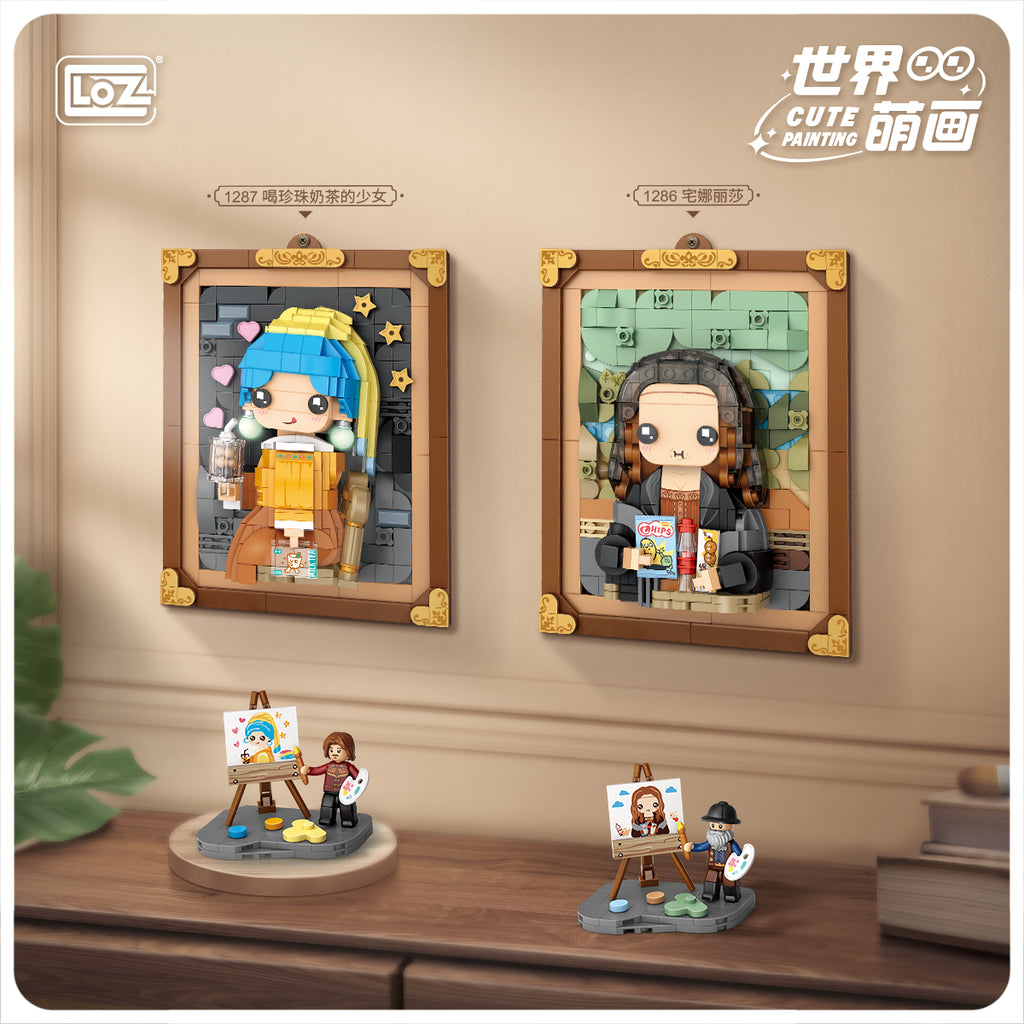 Cuadro Mona Lisa - Armables con Bloques - Micro Block - LOZ
