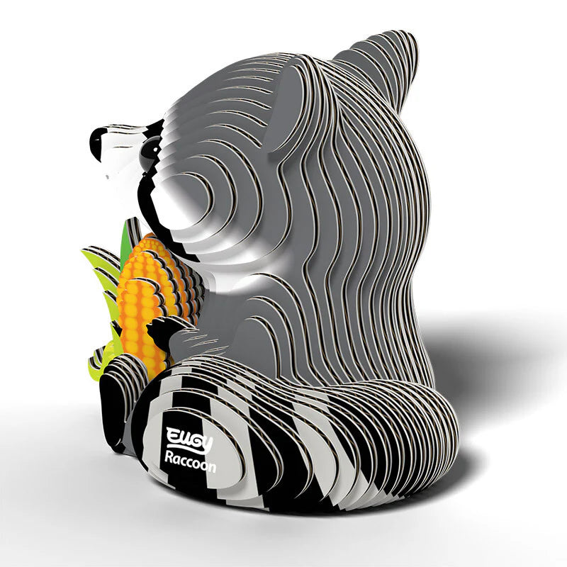 Raccoon - Puzzle 3D de Cartón - Eugy Dodoland