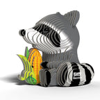 Raccoon - Puzzle 3D de Cartón - Eugy Dodoland