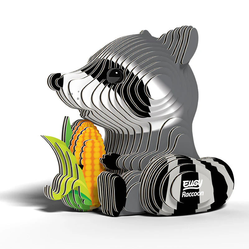 Raccoon - Puzzle 3D de Cartón - Eugy Dodoland