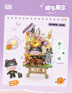 Magic Black Cat - Halloween - Armables con Bloques - Micro Block - LOZ