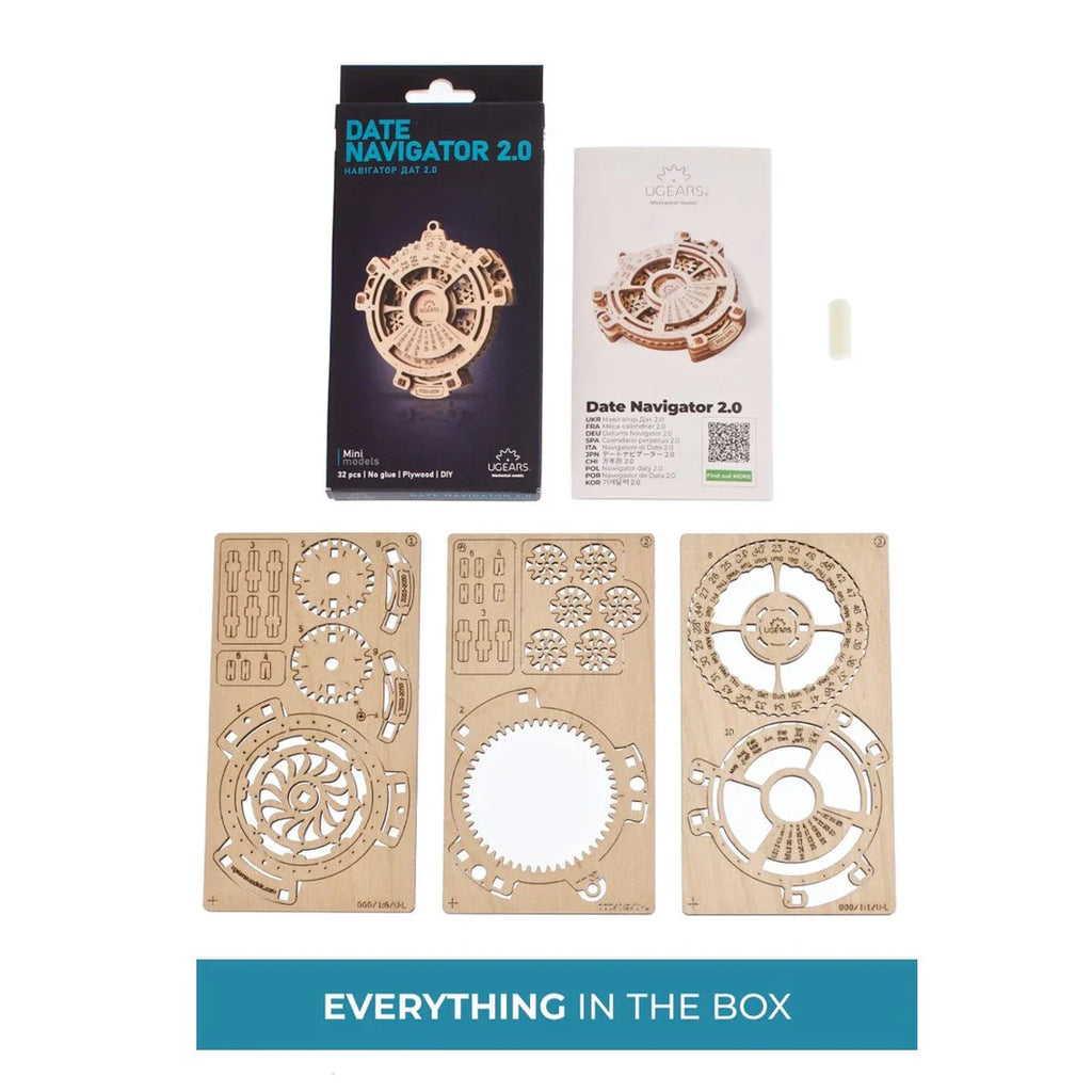 Calendario Perpetuo Date Navigator - Puzle 3D de Madera - Ugears