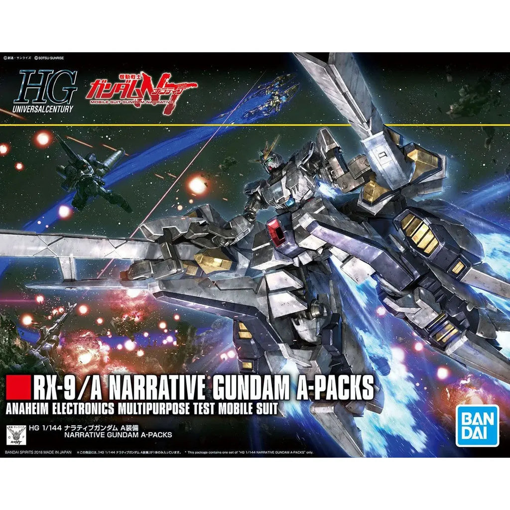 HGUC 1/144 NARRATIVE GUNDAM A-PACKS - Model Kit Articulado - Bandai