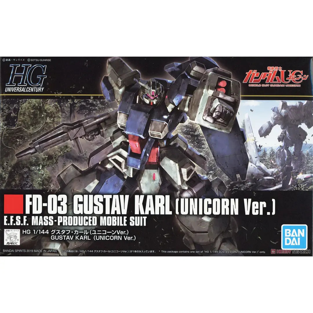 HGUC 1/144 GUSTAV KARL(UNICORN Ver.) - Model Kit Articulado - Bandai