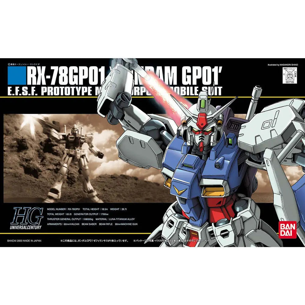 1/144 HGUC RX-78 GP01 Zephyranthes - Model Kit Articulado - Bandai