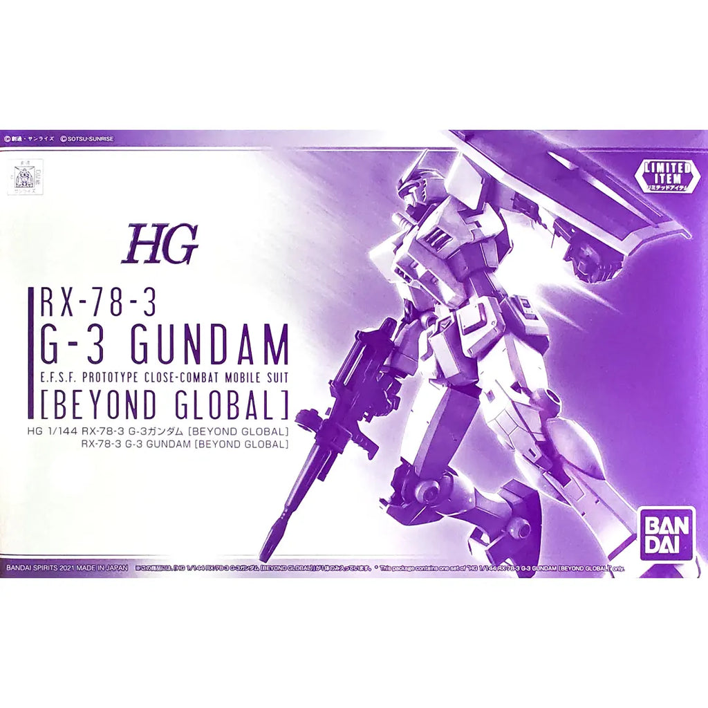 HG 1/144 RX-78-3 G-3 GUNDAM [BEYOND GLOBAL] - Model Kit Articulado - Bandai