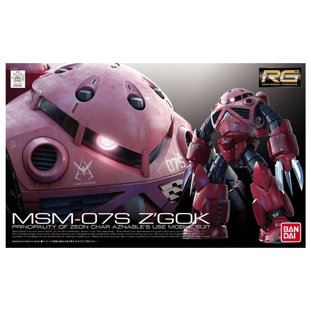 RG 1/144 Z'GOK CHAR CUSTOM - Model Kit Articulado - Bandai