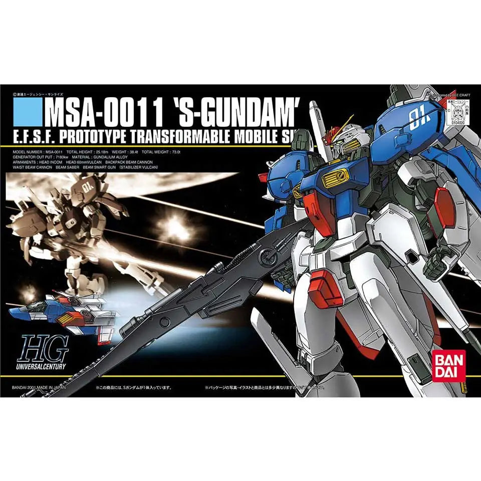 1/144 HGUC MSA-0011 S-GUNDAM - Model Kit Articulado - Bandai