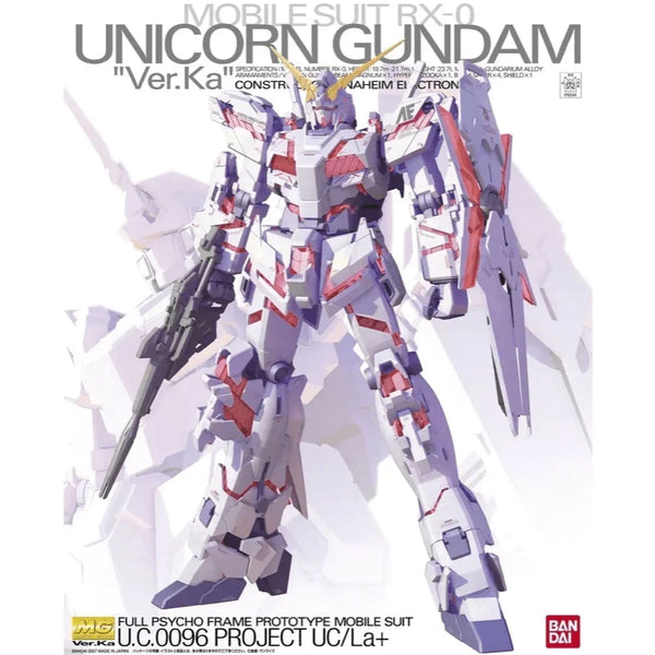 MG 1/100 UNICORN GUNDAM Ver.Ka - Model Kit Articulado - Bandai