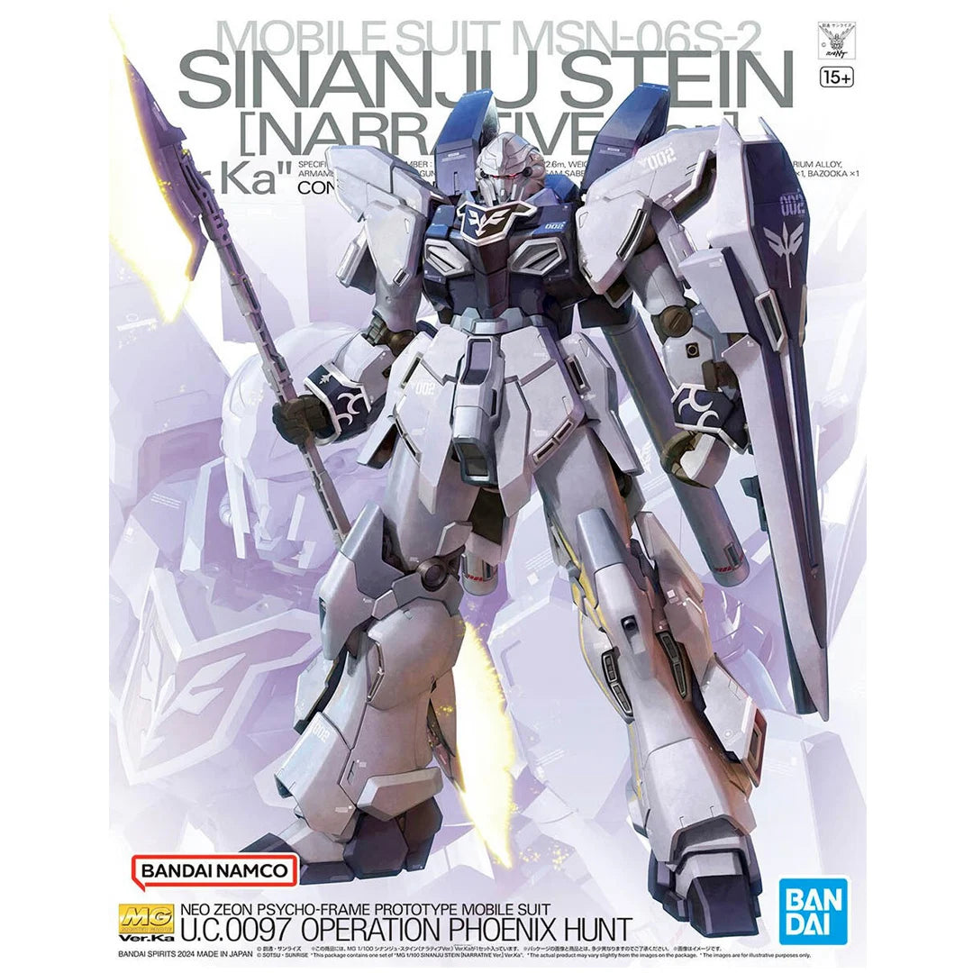 MG 1/100 SINANJU STEIN (NARRATIVE Ver.) Ver.Ka - Model Kit Articulado - Bandai