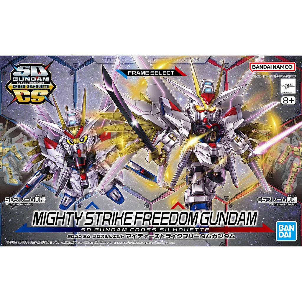 SD GUNDAM CROSS SILHOUETTE MIGHTY STRIKE FREEDOM GUNDAM - Model Kit Articulado - Bandai