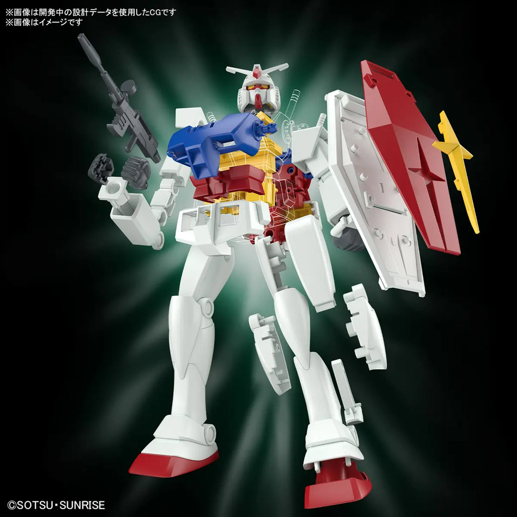 BEST MECHA COLLECTION 1/144 RX-78-2 GUNDAM (REVIVAL Ver.) - Model Kit Articulado - Bandai